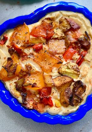 A picture of Vegan omelette.
