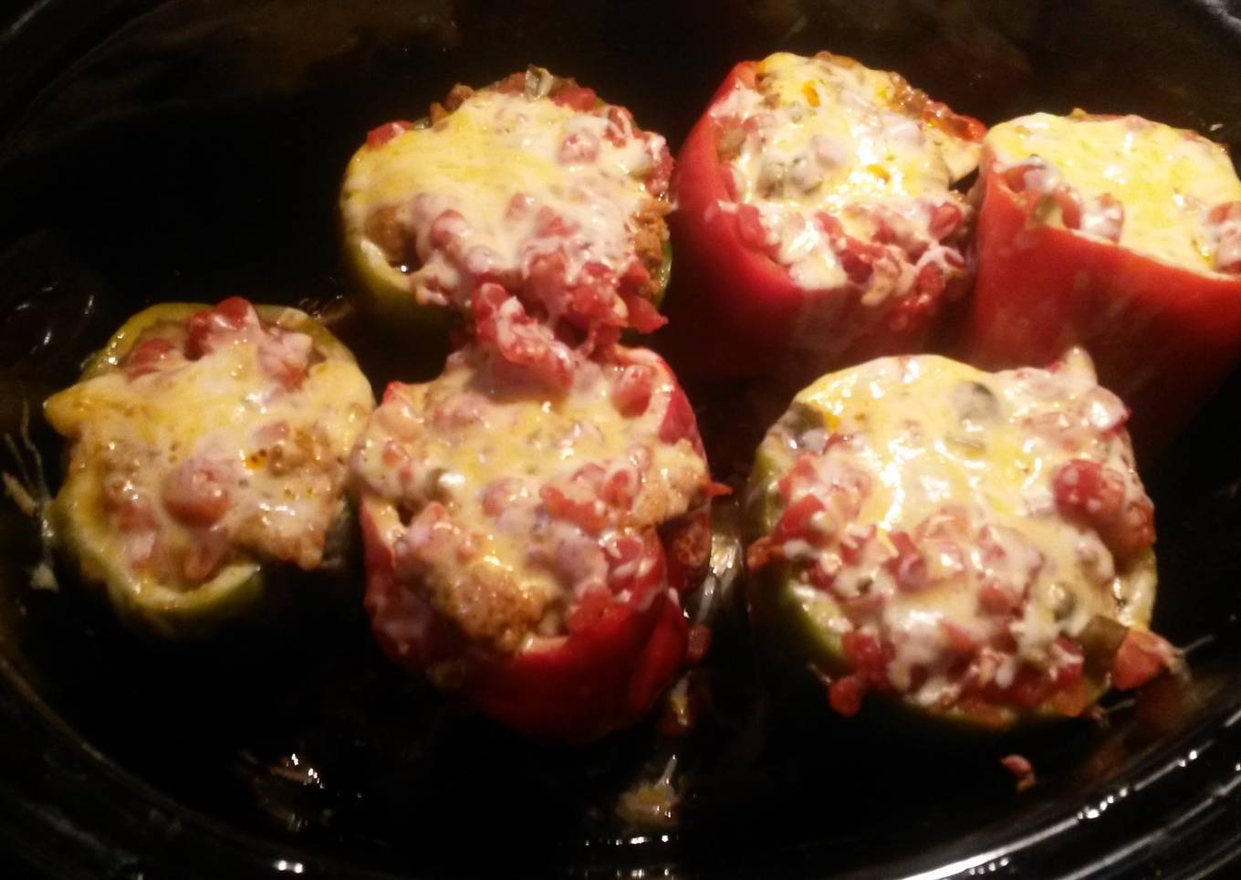 Crockpot stuffed peppers