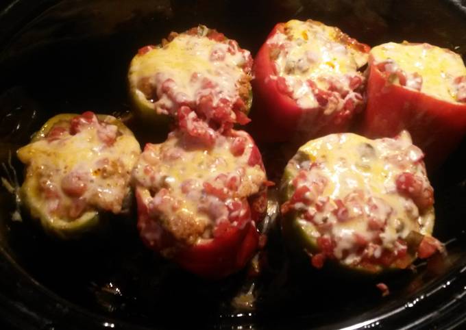 Recipe of Quick Crockpot stuffed peppers