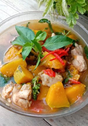 รูปของ แกงไก่ใส่ฟักทอง(ไม่เผ็ด)