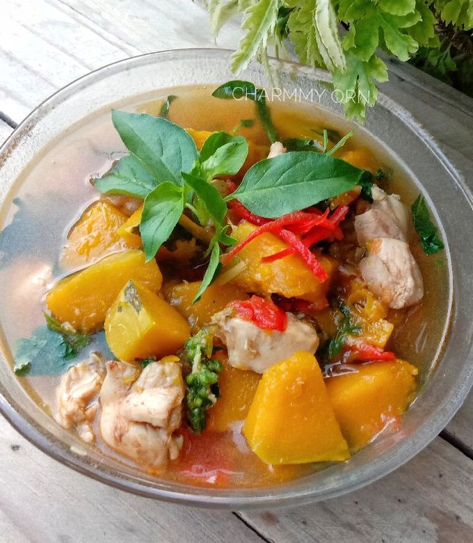 รูปของ แกงไก่ใส่ฟักทอง(ไม่เผ็ด)