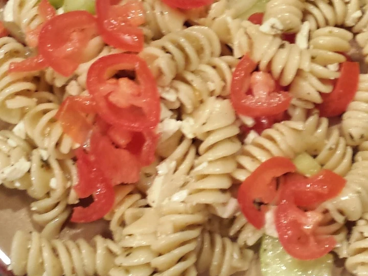 Recipe Salad pasta Yunani which Delicious