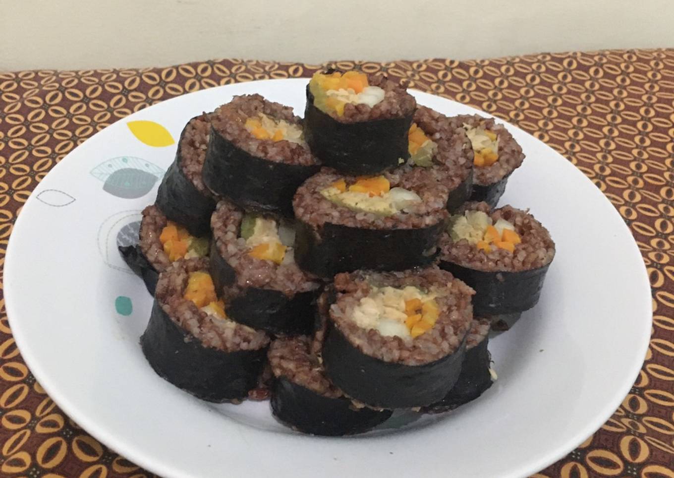 Kimbab Tuna Homemade (Tanpa Mayonaise)