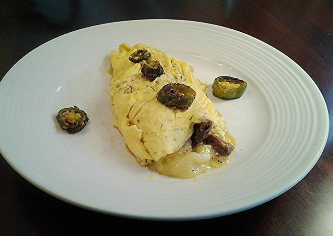 Recipe of Favorite Steak and Cheese Omelette