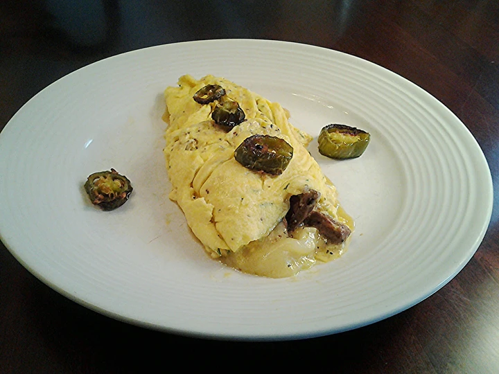 Recipe Steak and Cheese Omelette the So Delicious You can take Joss in your mouth