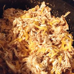 A picture of Slow Cooker Salsa Chicken Tacos.