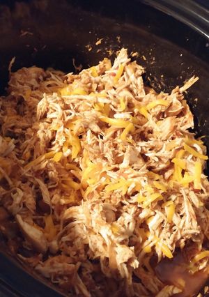 A picture of Slow Cooker Salsa Chicken Tacos.