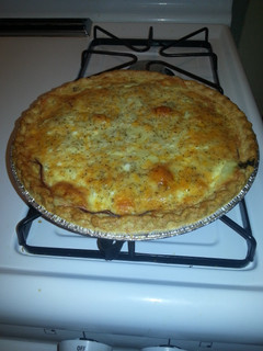 A picture of Spinach quiche.