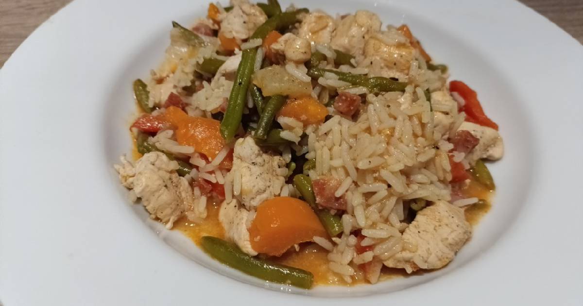 Hairy Bikers AllInOne Spicy Pork and Rice Recipe by AndyB77 Cookpad