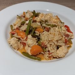 A picture of Hairy Bikers All-In-One Spicy Pork and Rice.
