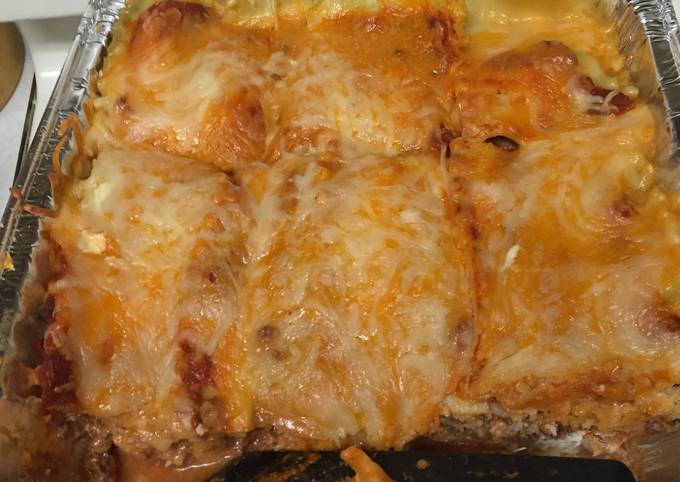 Recipe of Favorite Mean Cheese lasagna