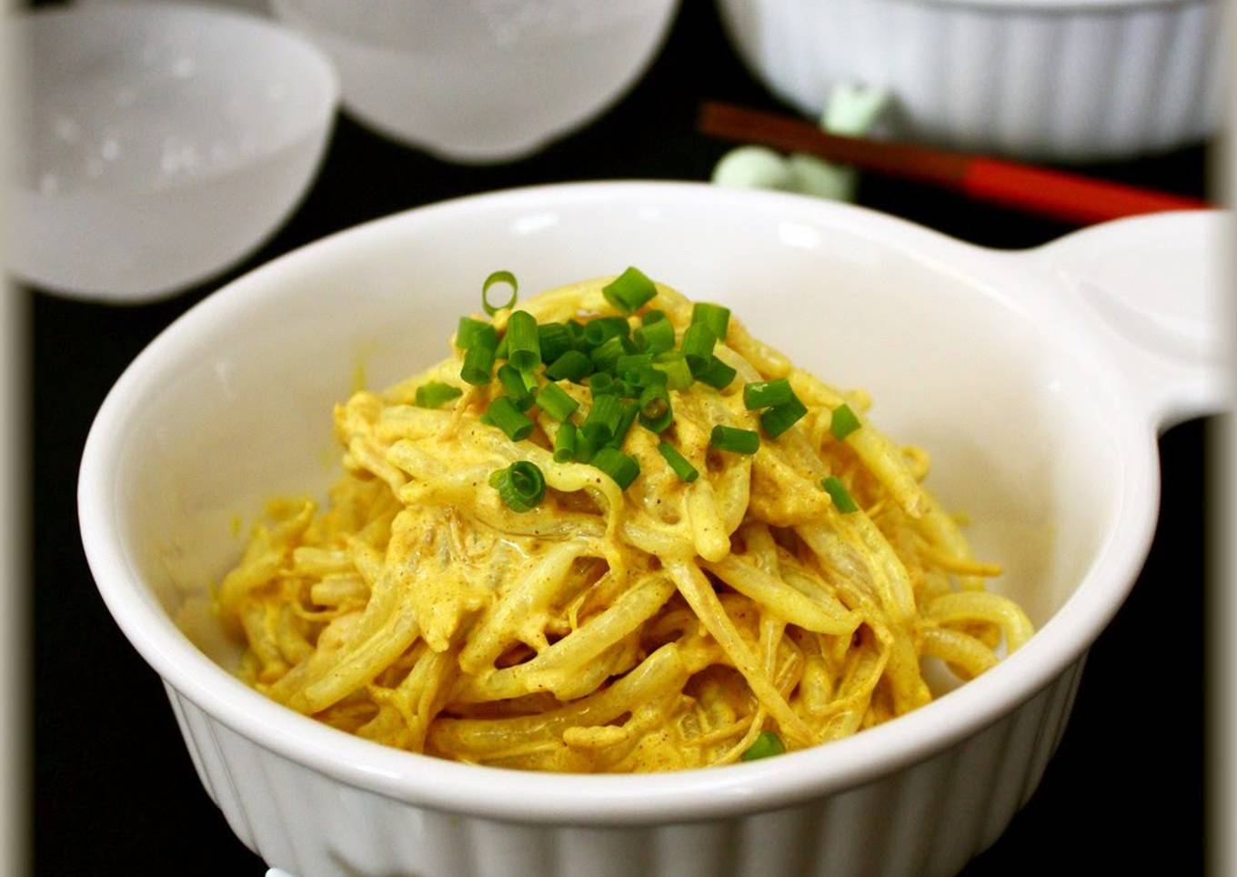 Easy Bean Sprout Tuna Salad with Curry Mayonnaise