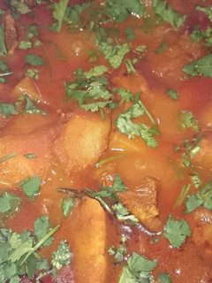 A picture of Spicy Durban style lamb curry.