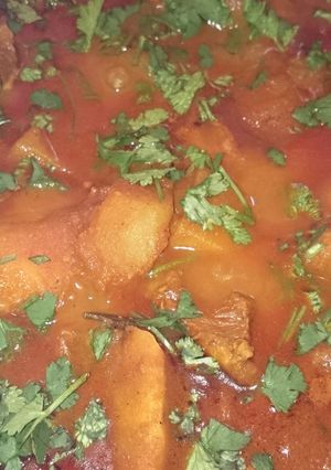 A picture of Spicy Durban style lamb curry.