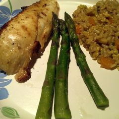 A picture of Sesame Teriyaki Chicken Breast with Marsala Marinade.