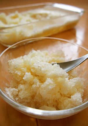 A picture of Easy Sherbet with Egg White & Apple Juice.
