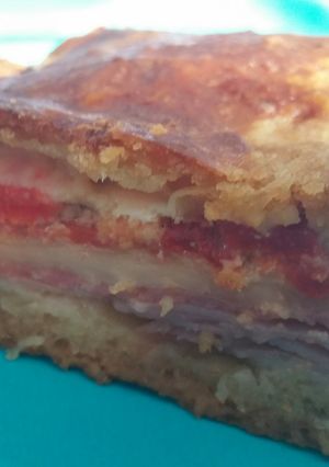 A picture of Antipasto Squares.