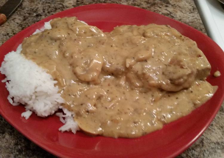 Mushroom pork chops