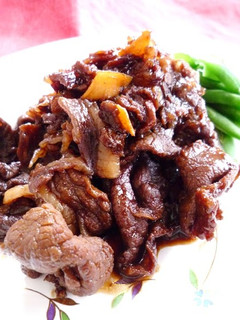 A picture of Wine Simmered Beef with Ginger and Brown Sugar.