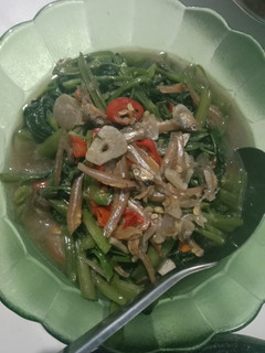 Foto resep 9.Oseng kangkung Teri