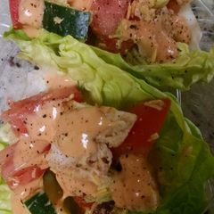 A picture of Grilled Chicken Lettuce Wraps.