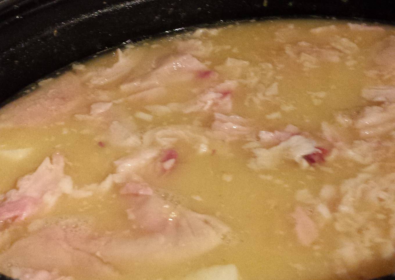 Red Lentil, Potato and Ham Soup