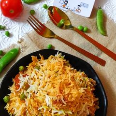A picture of Peas Biryani.