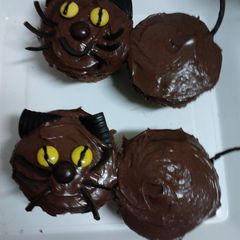 A picture of Ladybirds Easy Black Cat Cup Cakes.
