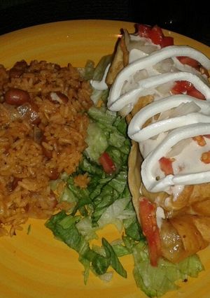 A picture of Spanish rice..