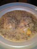 Nikki's Pork sausage biscuits and gravy