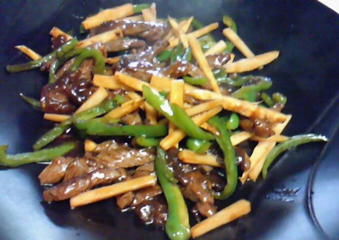 Recipe of Any-night-of-the-week Stir Fried Beef and Peppers (Chinjao Rosu)