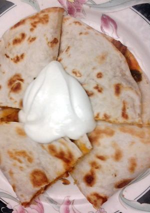 A picture of Chicken Quesadillas.