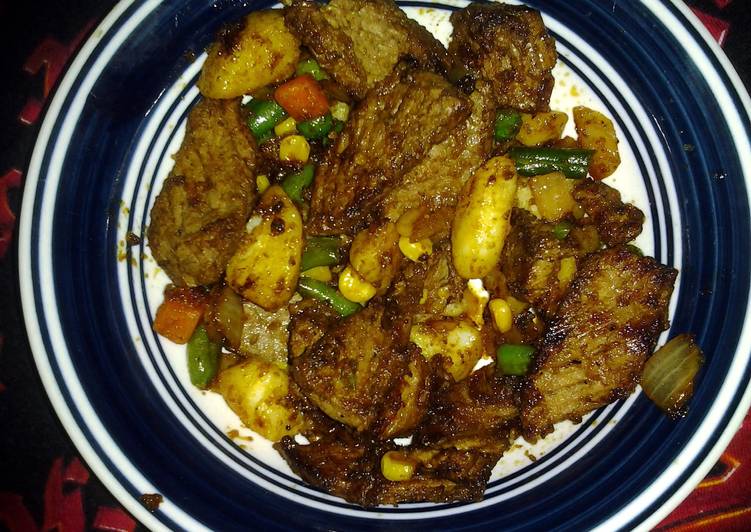 Simple Way to Make Yummy steak stir fry