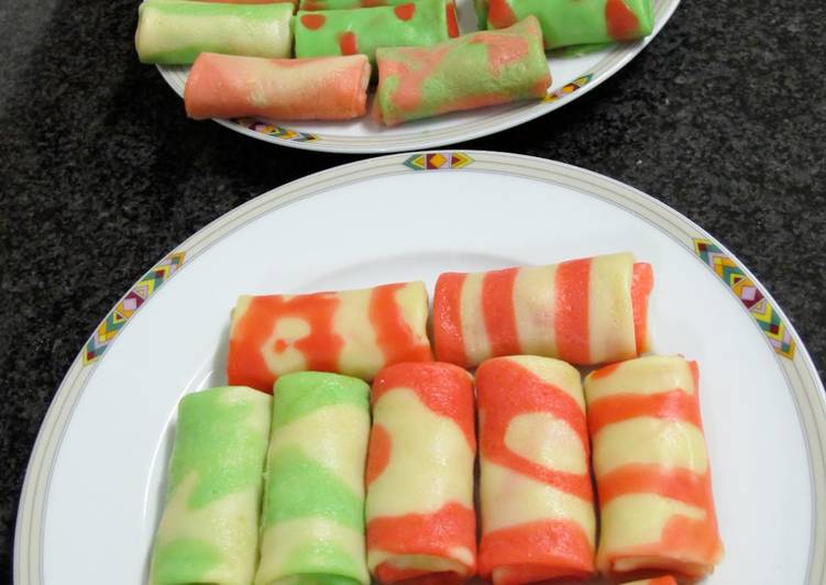 Resep masakan Dadar Gulung Zebra | Cara Bikin Dadar Gulung Zebra Yang Bikin Ngiler