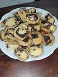 Galletitas marmoladas con chips