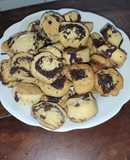 Galletitas marmoladas con chips