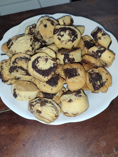 Una foto de Galletitas marmoladas con chips