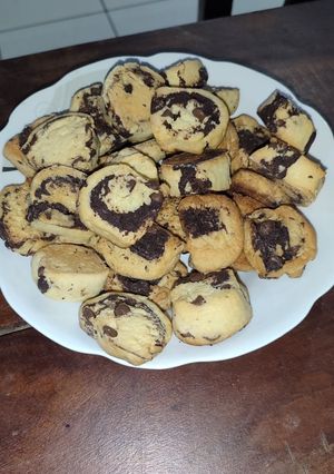 Una foto de Galletitas marmoladas con chips