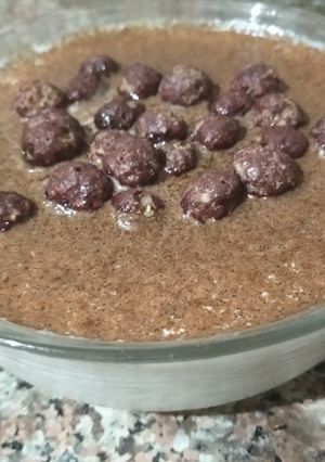 Une photo de Riz au lait et cocopops