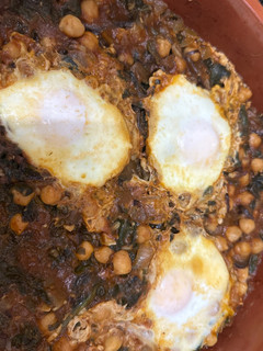 Una foto de 588. Cazuela de garbanzos y verduras (principal verduras)