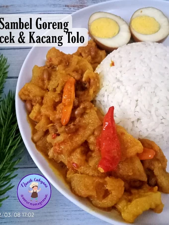 Langkah Gampang Membikin Resep Sambel Goreng Krecek &amp; Kacang Tolo (pelengkap gudeg) yang Menggugah Selera Anti Ribet, Lezat