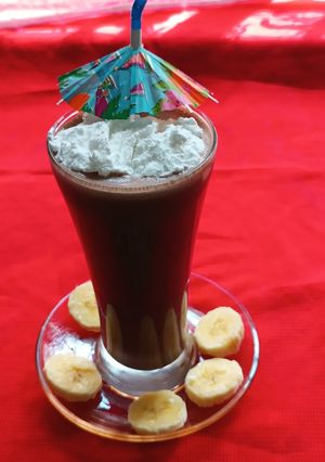 A picture of Banana Nutella Smoothie.