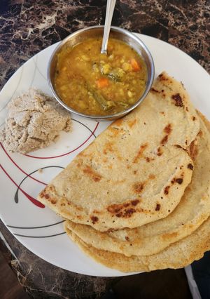 A picture of Foxtail millet dosa.