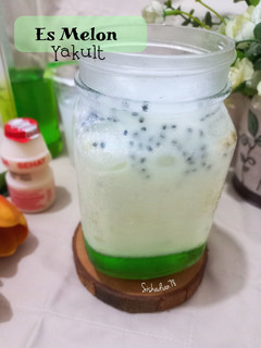 Foto resep Es Melon Yakult