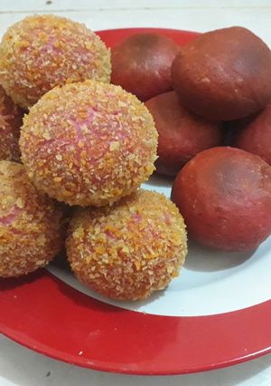 Foto resep Donat buah naga tanpa telur