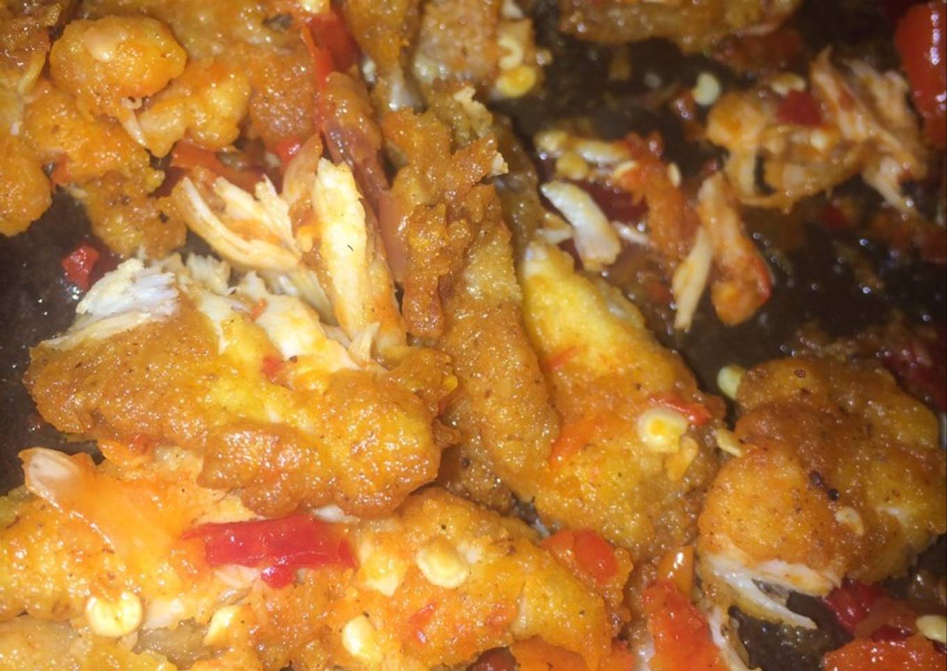 Ayam Geprek Pedas