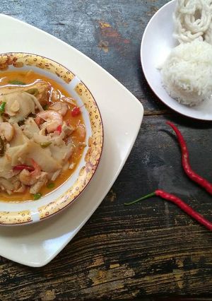 Foto resep Gulai rebung pedas