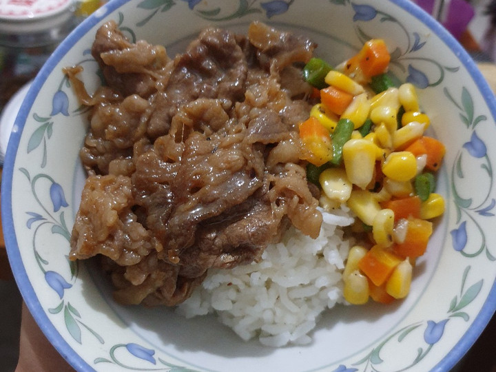 Resep Rice bowl ala yoshinoya yang Lezat