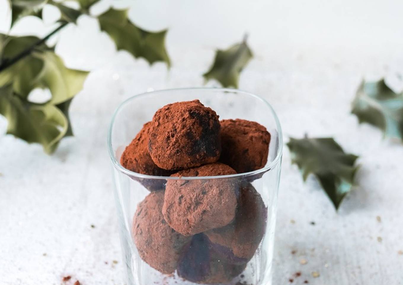 Truffes au chocolat de Noël healthy 🍫 🤩 ⁠⠀
