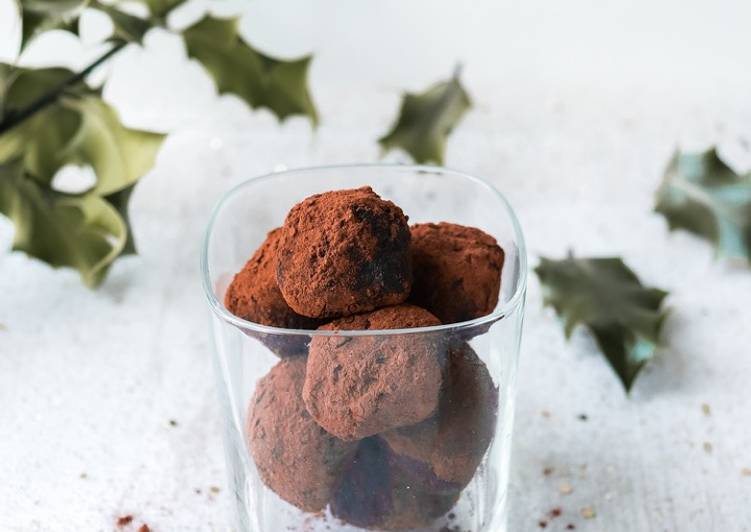 Truffes au chocolat de Noël healthy 🍫 🤩 ⠀
